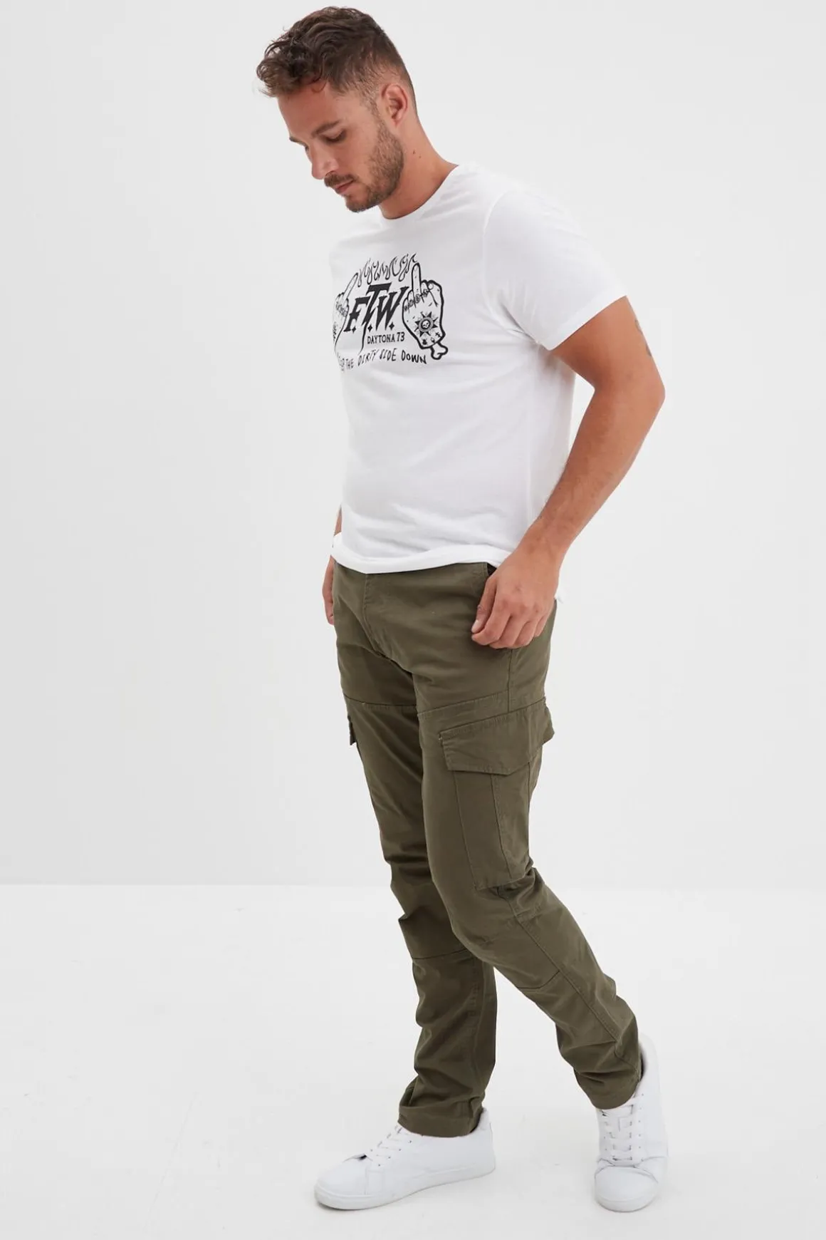 Pantalon Homme Daytona Adare Broken Twill Khaki Green