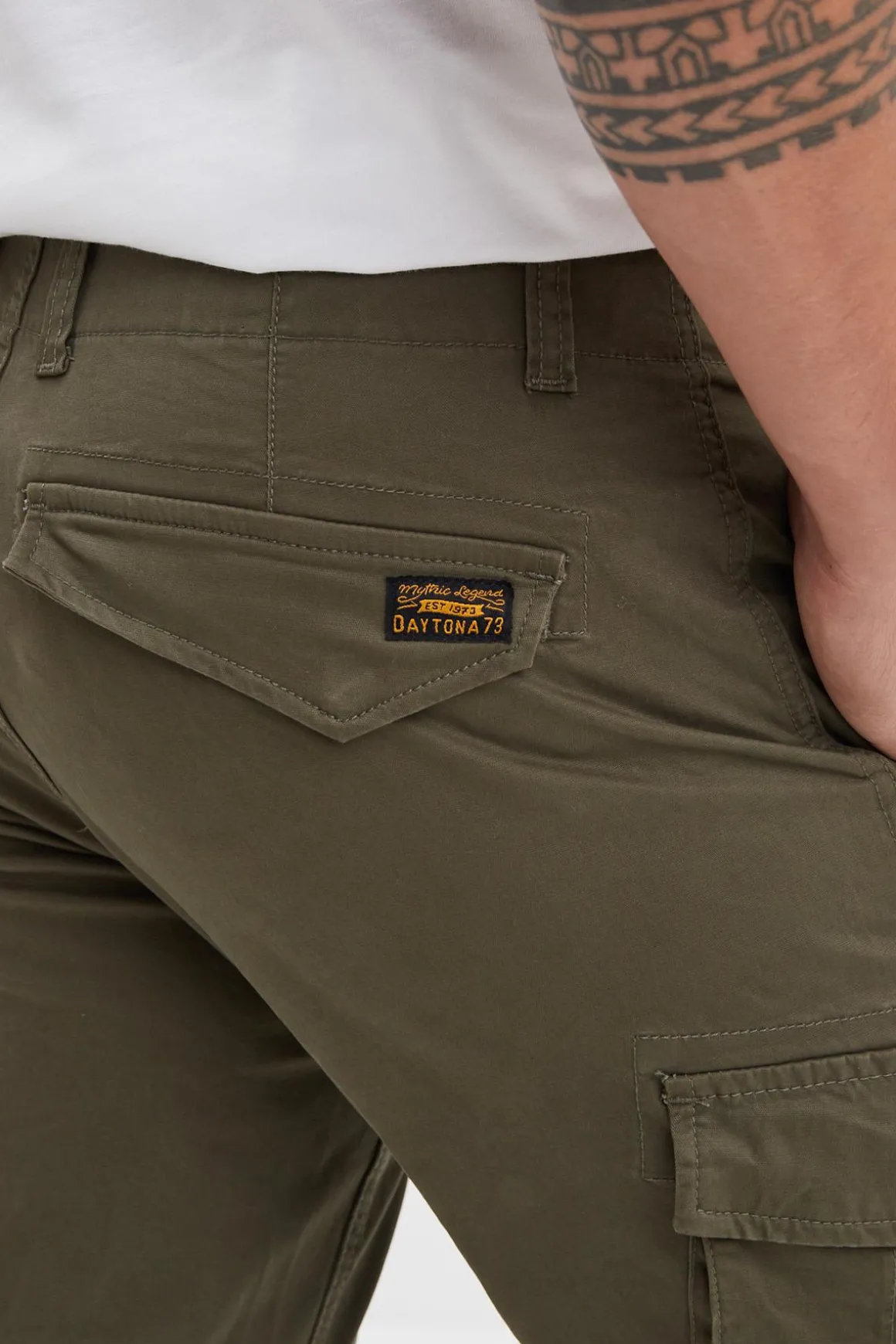 Pantalon Homme Daytona Adare Broken Twill Khaki Green