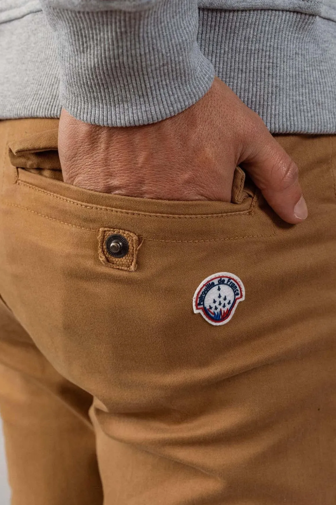 Pantalon Homme Patrouille De France Largo Mahevan Camel