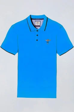 Polo Homme Aeronautica Militare Po1308P82 21307 Medium Blue
