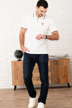 Polo Homme Aeronautica Militare Po1308P82 73062 Off White