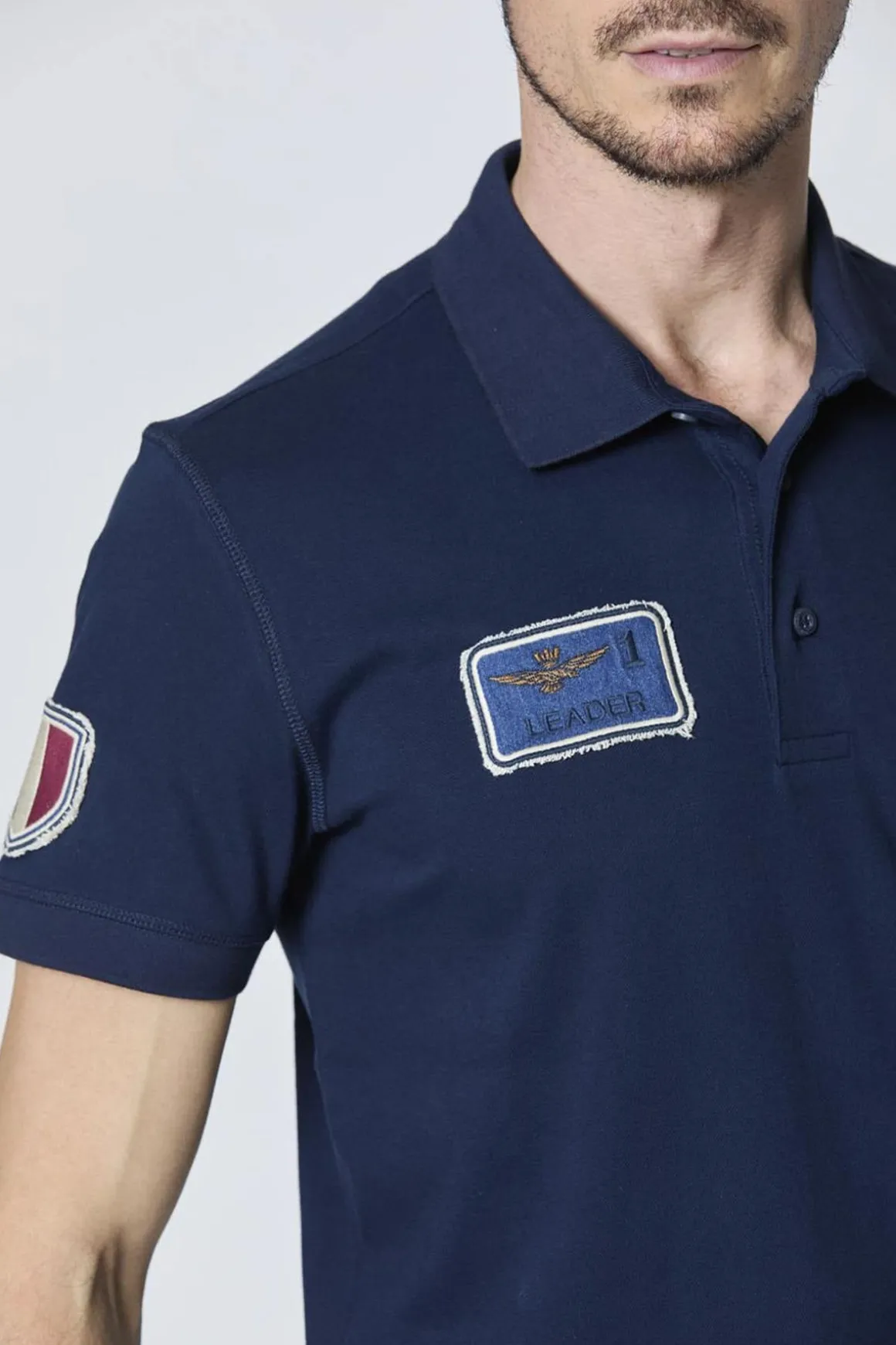 Polo Homme Aeronautica Militare Polo Po1851P344 08184 Blu Navy