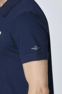 Polo Homme Aeronautica Militare Polo Po1851P344 08184 Blu Navy