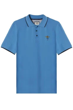 Polo Homme Aeronautica Militare Po1308P82 21287 Sky Blue