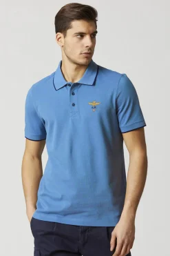 Polo Homme Aeronautica Militare Po1308P82 21287 Sky Blue