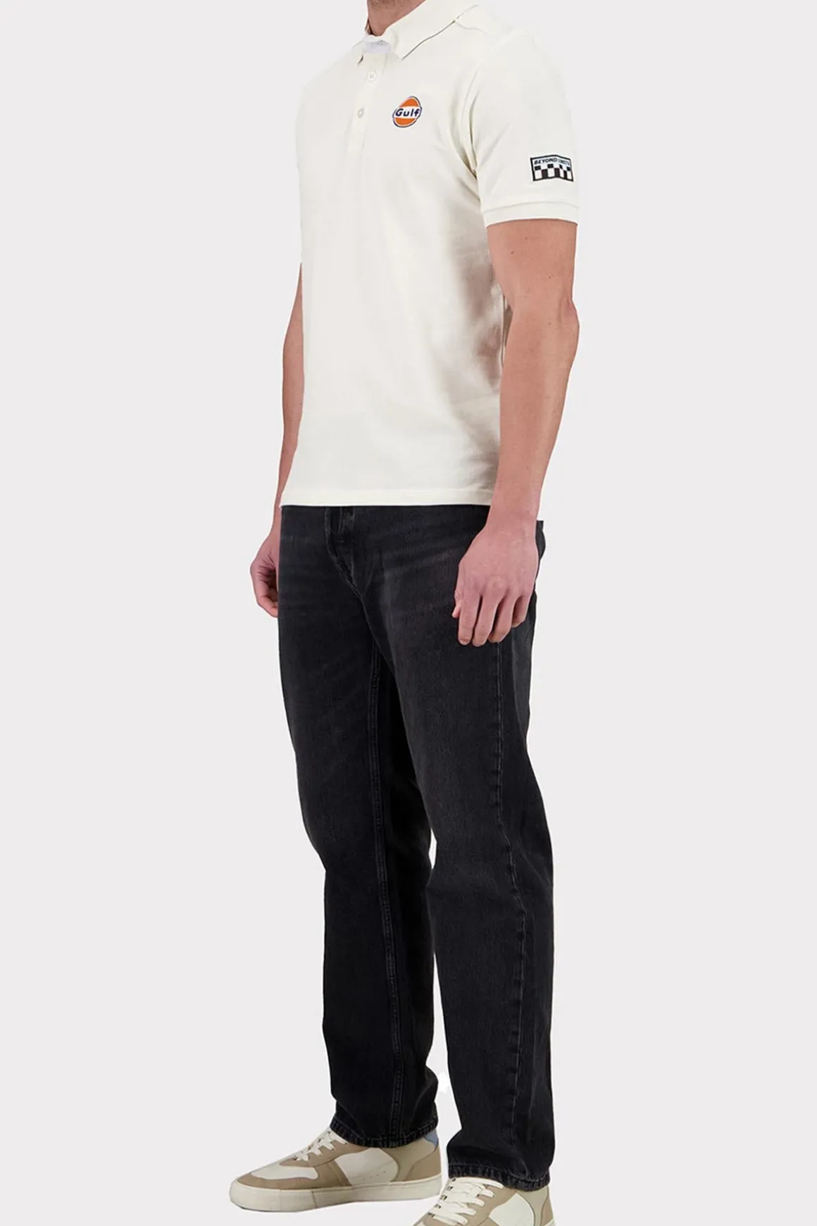 Polo Homme Gulf Polo Pom03-003 Ecru