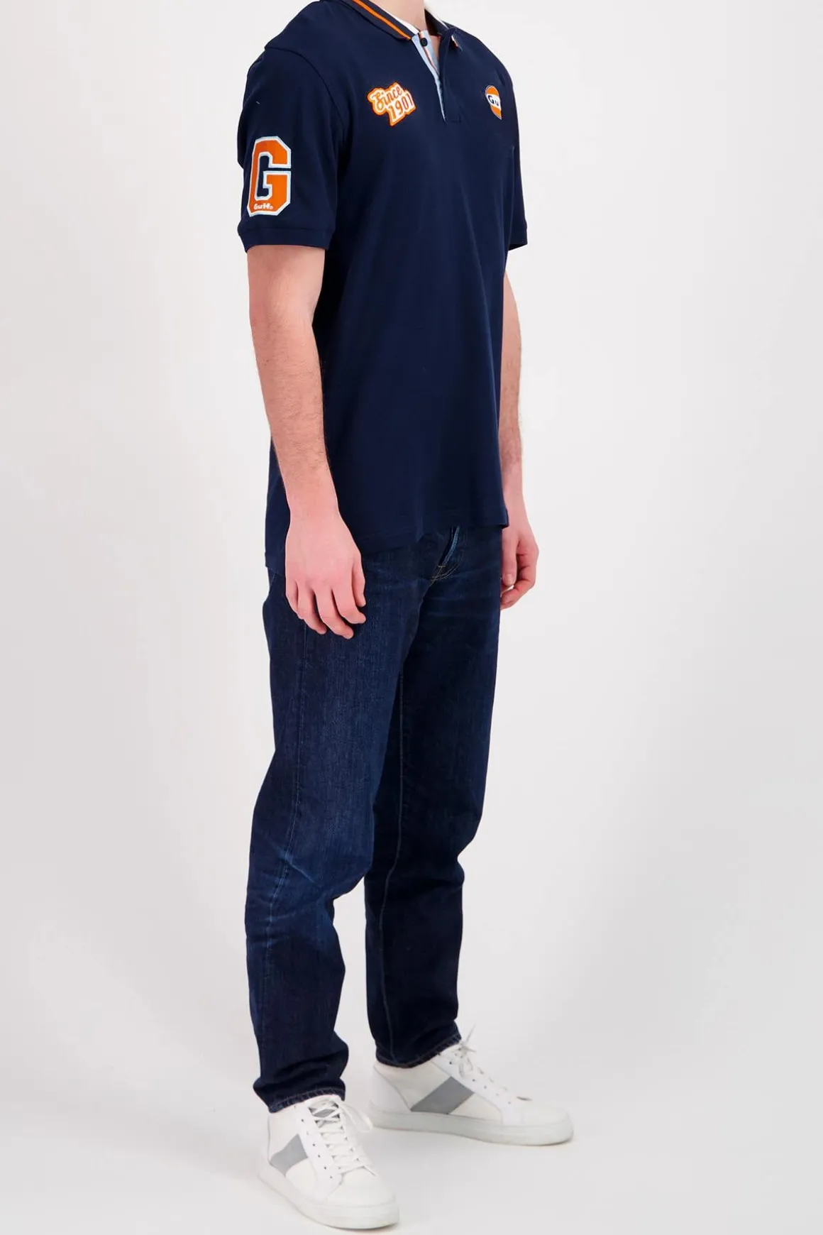 Polo Homme Gulf Polo Pom06-100 Navy Blue