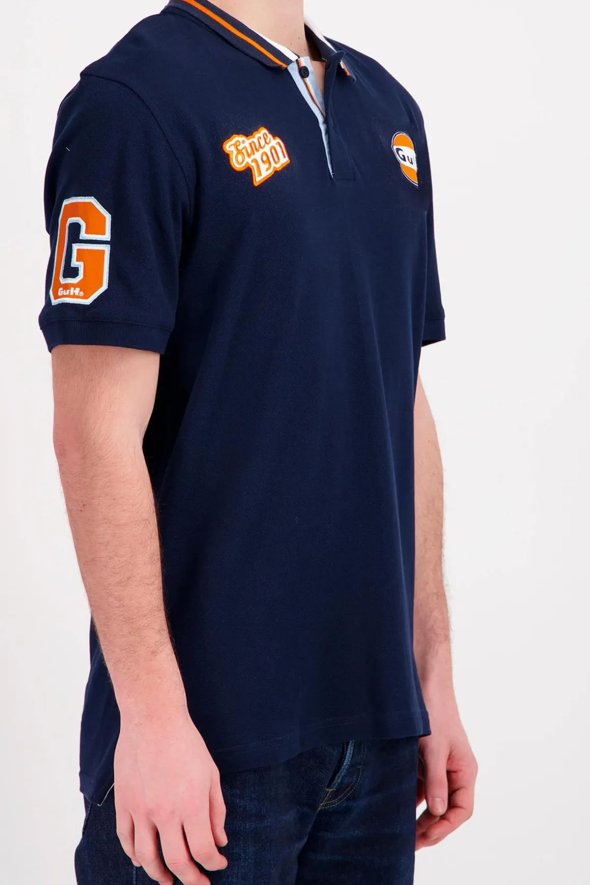 Polo Homme Gulf Polo Pom06-100 Navy Blue