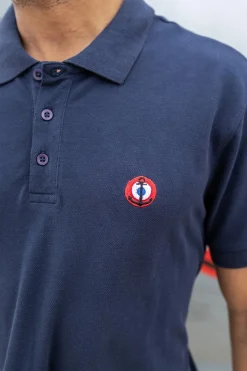 Polo Homme Marine Nationale Aeronef Mn Navy