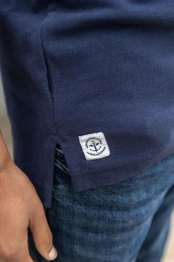 Polo Homme Marine Nationale Aeronef Mn Navy
