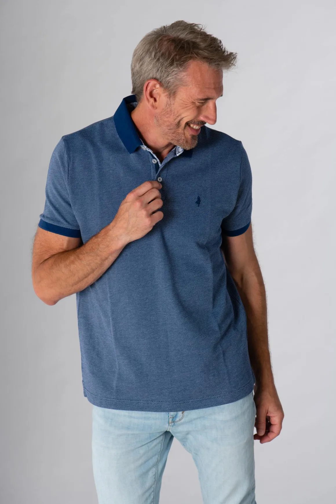 Polo Homme Mcs Impomc_C032 754 Bleu Indigo