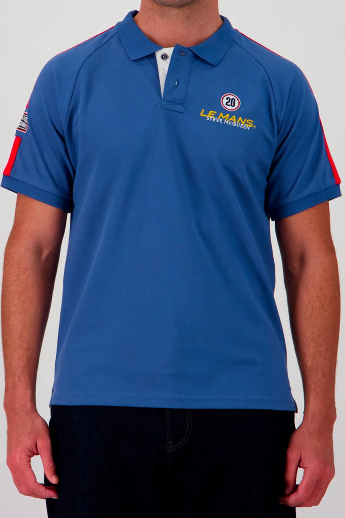 Polo Homme Steve Mcqueen Polo Smq Pom01-115 Ocean