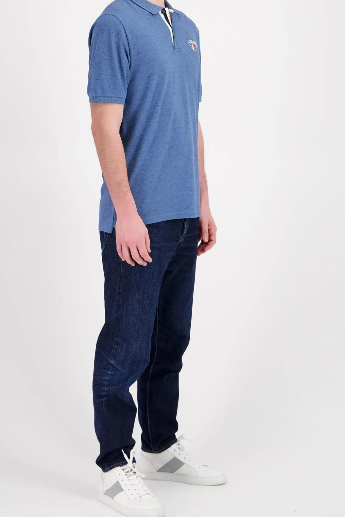Polo Homme Steve Mcqueen Pom02-102 Bleu Injecte