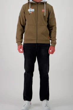 Pull/Sweatshirt Homme Gulf Sweatshirt Gulf Ssm03-324 Olive