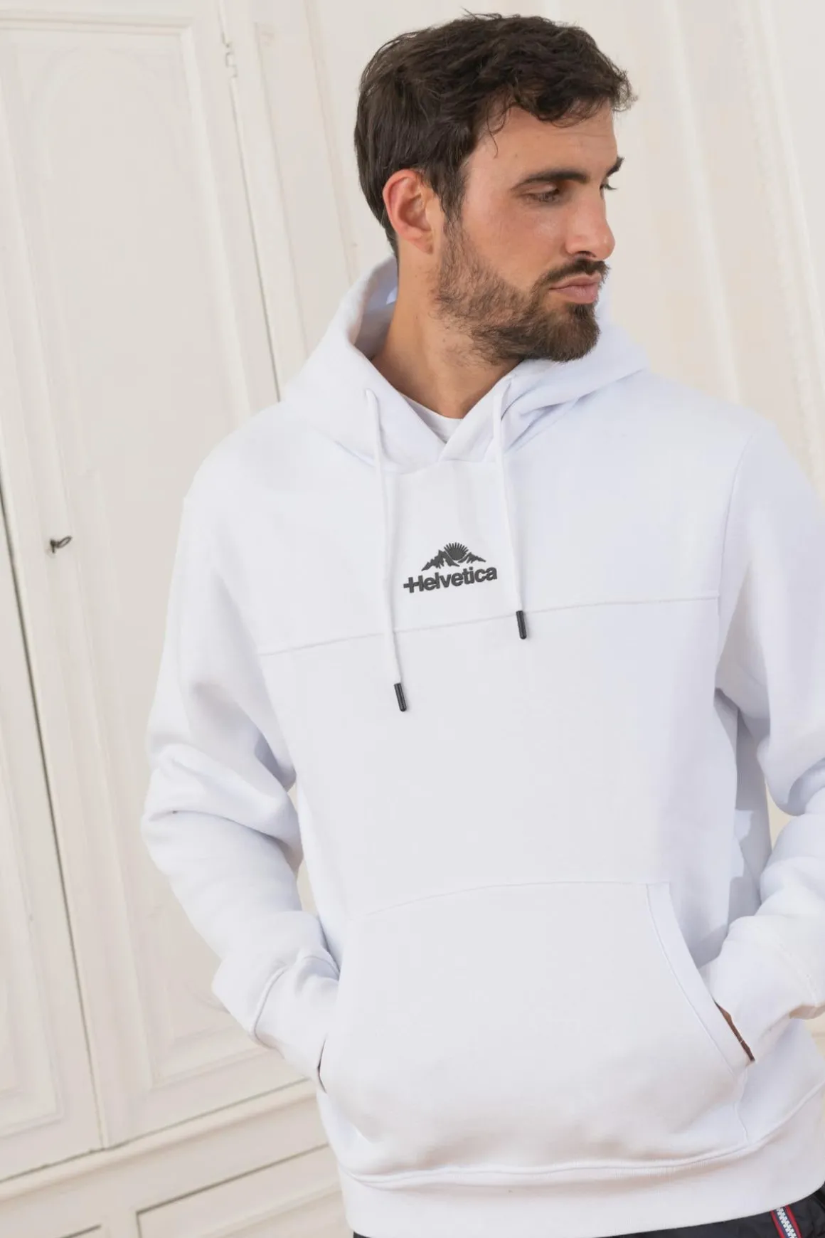 Pull/Sweatshirt Homme Helvetica Mountain Pioneers Ross White