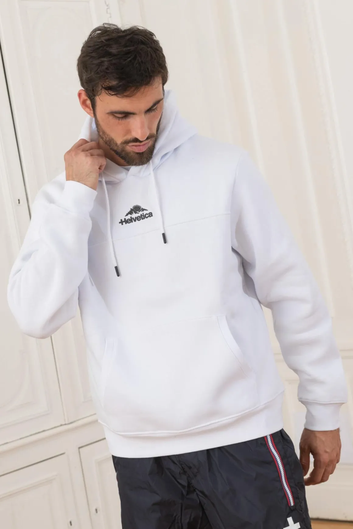 Pull/Sweatshirt Homme Helvetica Mountain Pioneers Ross White