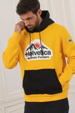 Pull/Sweatshirt Homme Helvetica Mountain Pioneers Wingo Yellow