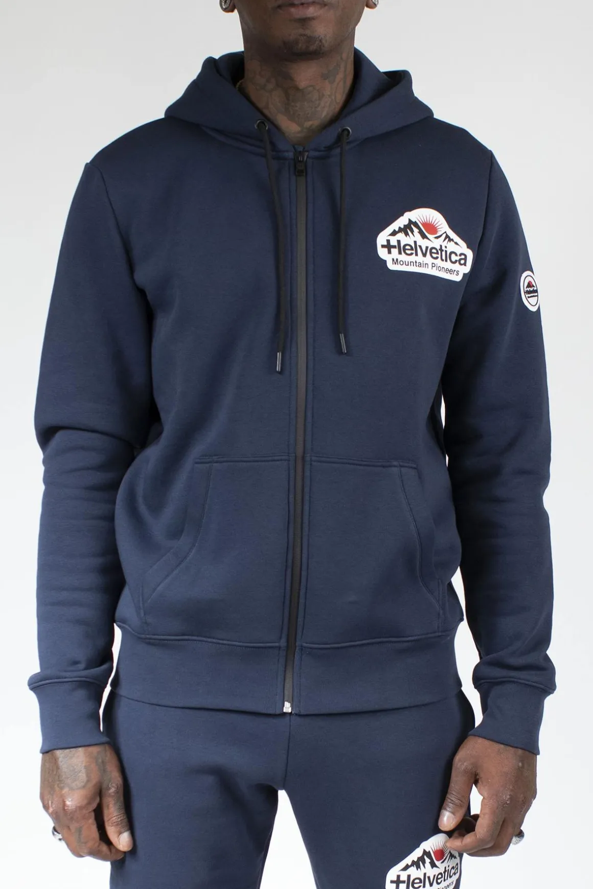 Pull/Sweatshirt Homme Helvetica Mountain Pioneers Brest Dark Navy