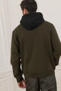 Pull/Sweatshirt Homme Helvetica Mountain Pioneers Wingo Kaki