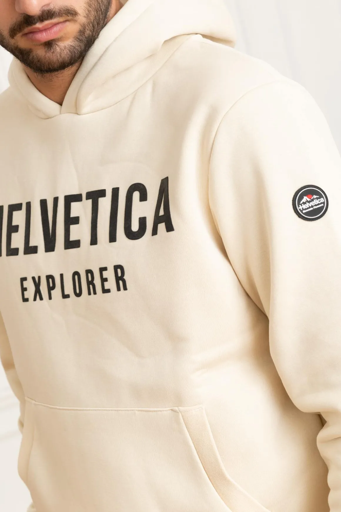 Pull/Sweatshirt Homme Helvetica Mountain Pioneers Laun Cream