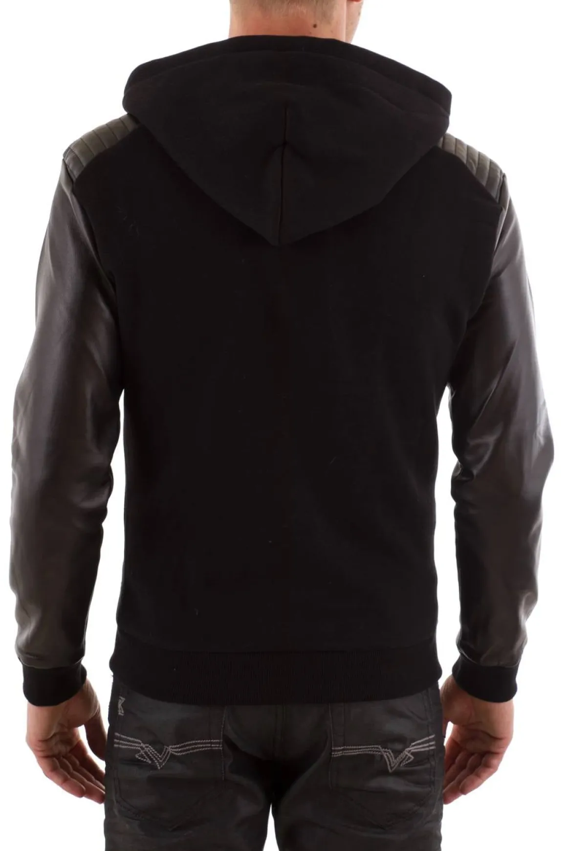 Pull/Sweatshirt Homme Seven Tees Poks 2 Cuir Black