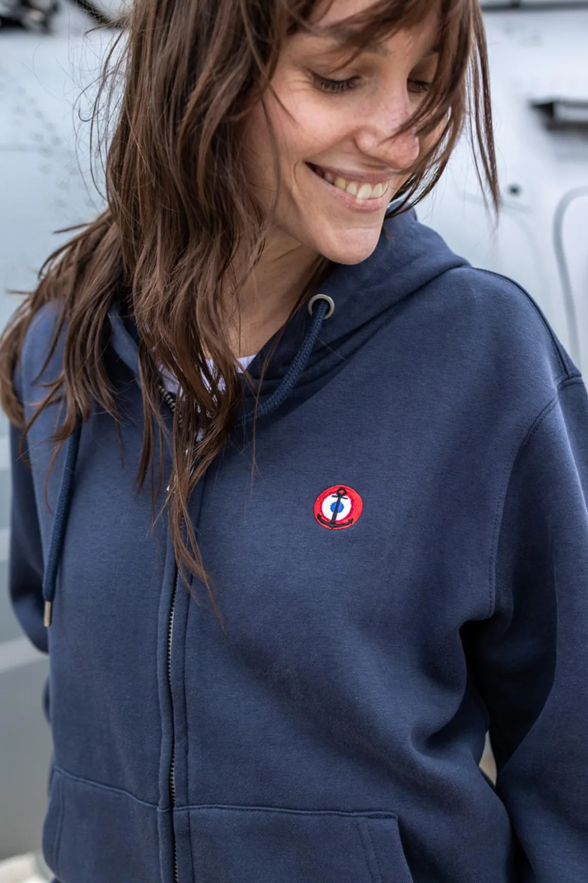 Pull/Sweatshirt Mixte Marine Nationale Dauphin Mn Navy