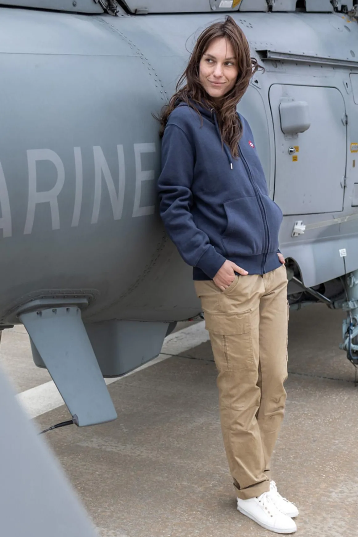 Pull/Sweatshirt Mixte Marine Nationale Dauphin Mn Navy