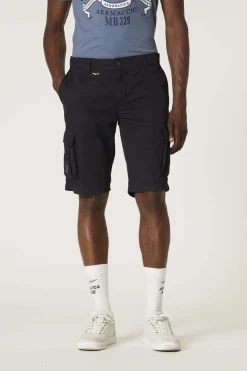 Short Homme Aeronautica Militare 231Be066Ct1122 08312 Blue Black