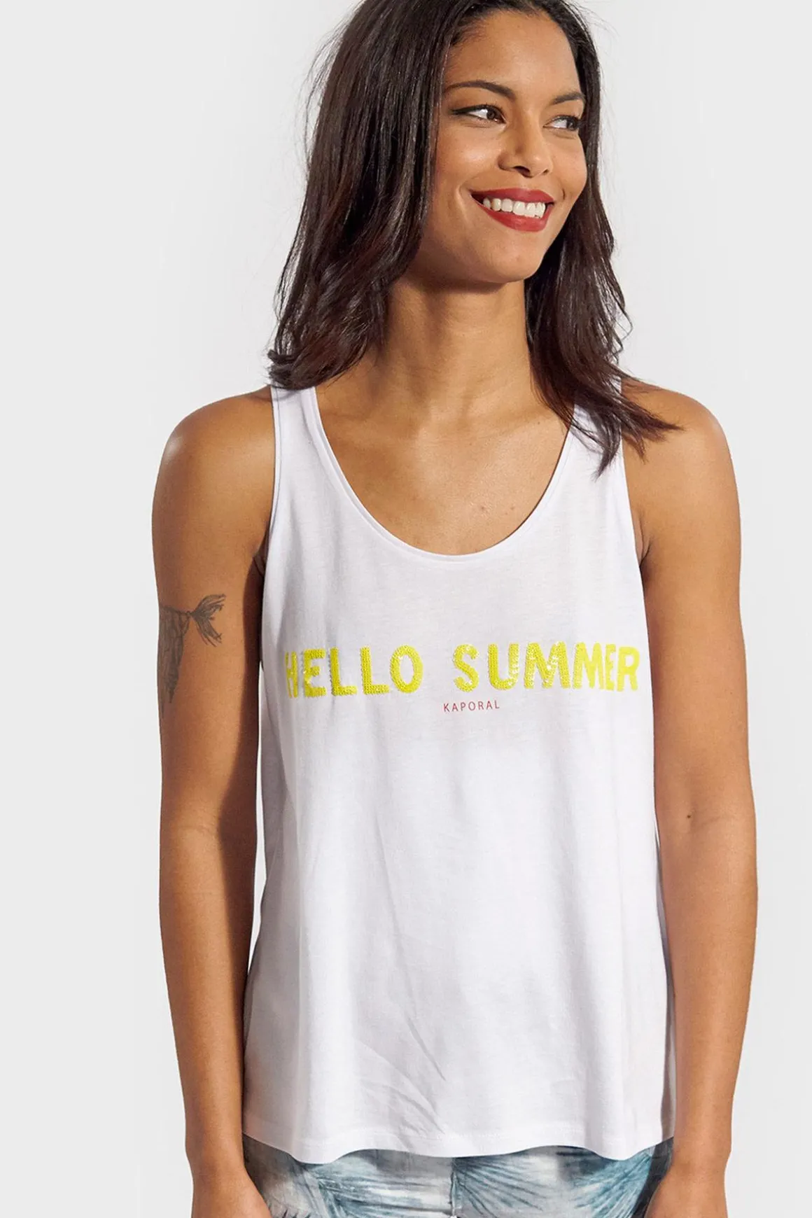 Tee Shirt Femme Kaporal Alem Opt White