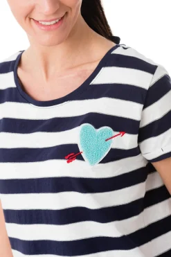 Tee Shirt Femme Kaporal Aloes Marine