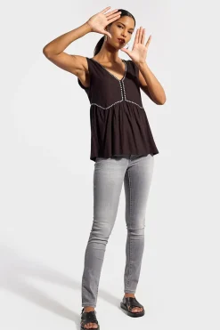 Tee Shirt Femme Kaporal Arty Black