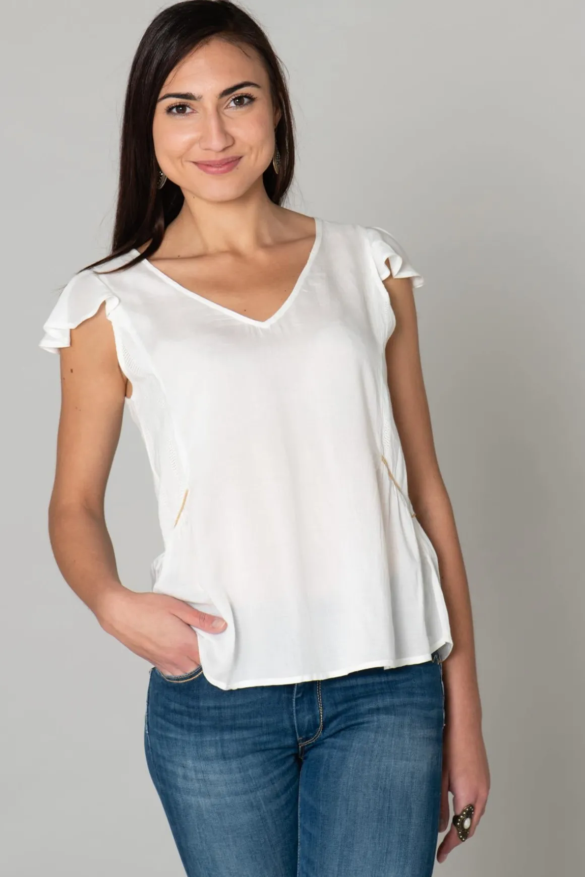 Tee Shirt Femme Kaporal Blue Off W