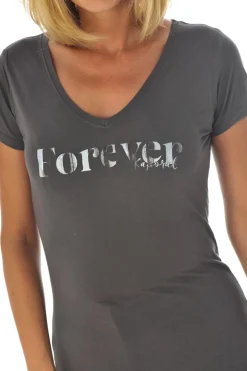 Tee Shirt Femme Kaporal Cox Asphalt H16
