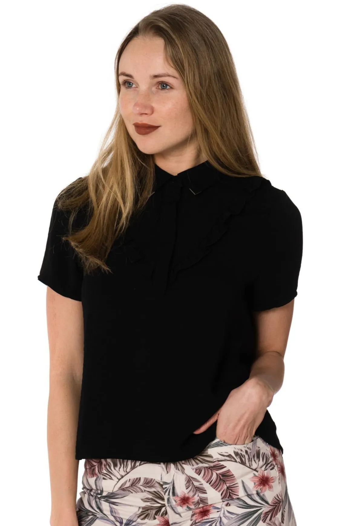 Tee Shirt Femme Kaporal Fista Black
