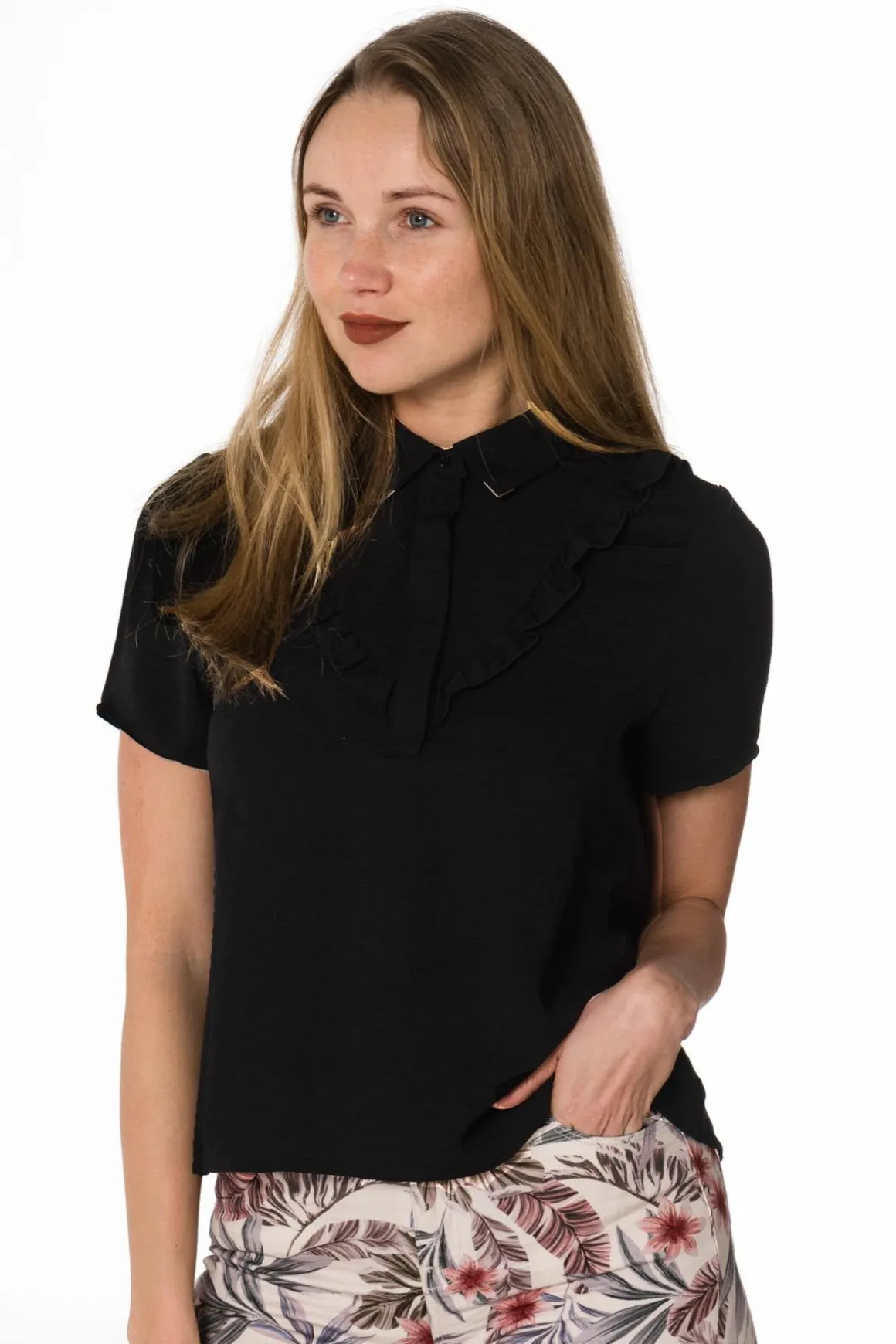 Tee Shirt Femme Kaporal Fista Black