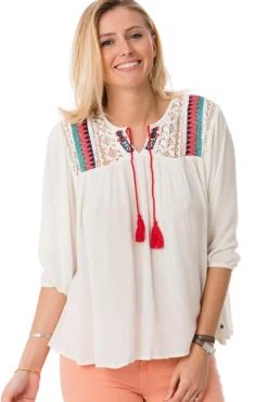 Tee Shirt Femme Kaporal Flynn Off White
