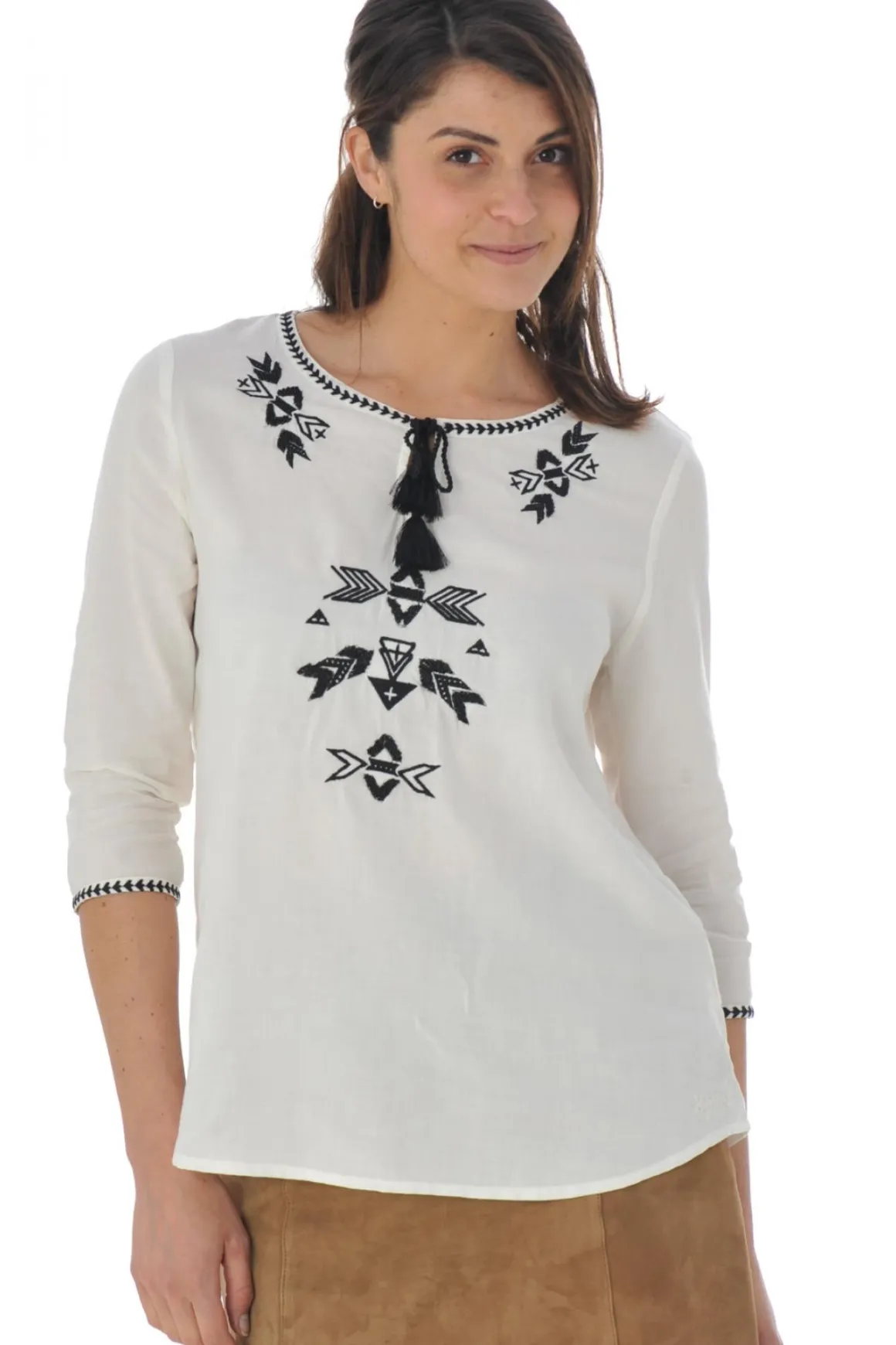 Tee Shirt Femme Kaporal Life Off White