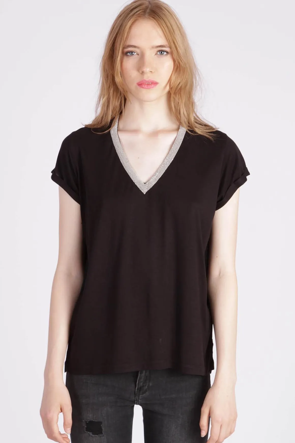 Tee Shirt Femme Kaporal Xoti Black