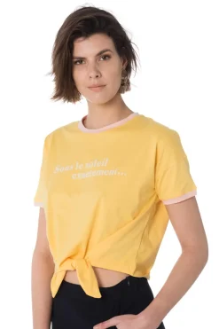 Tee Shirt Femme La Petite Étoile Junon Jaune