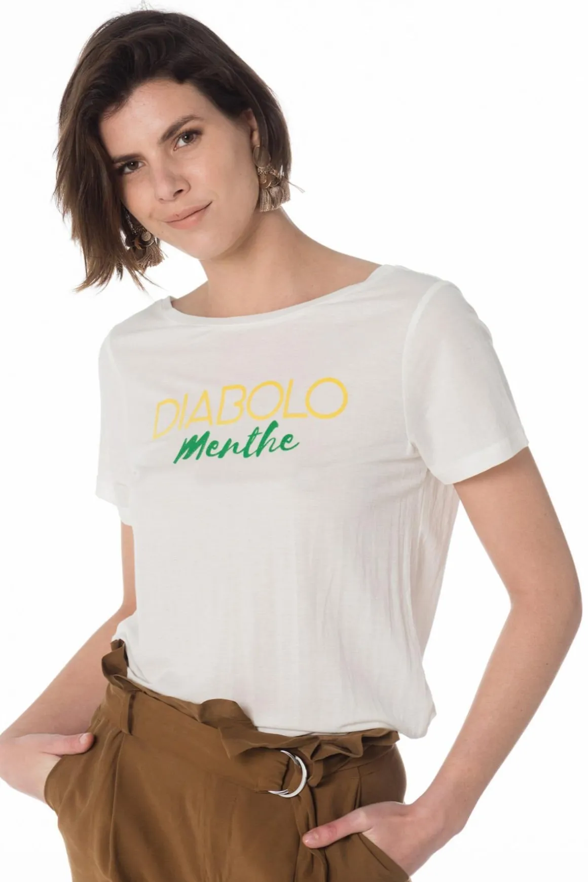 Tee Shirt Femme La Petite Étoile Shula Ecru