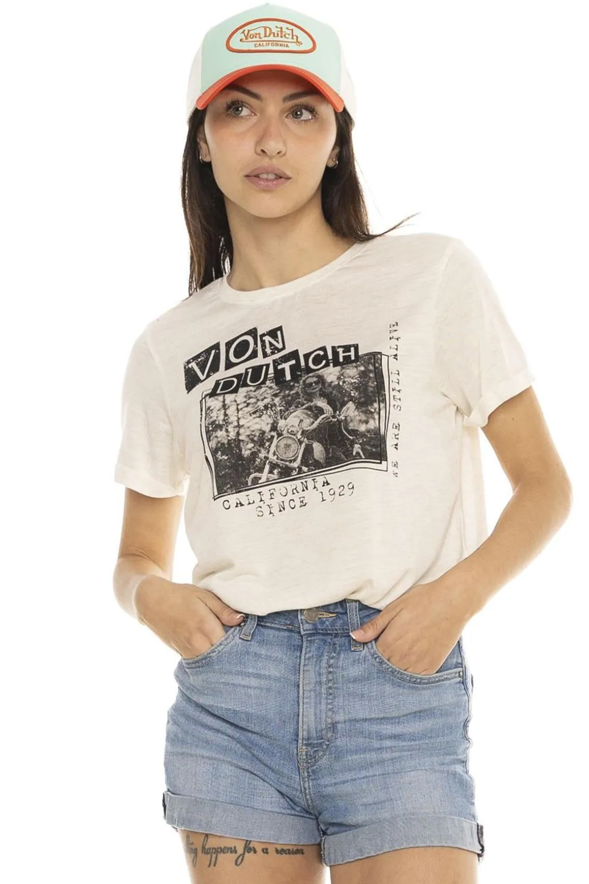 Tee Shirt Femme Von Dutch Tee Shirt Fer Be