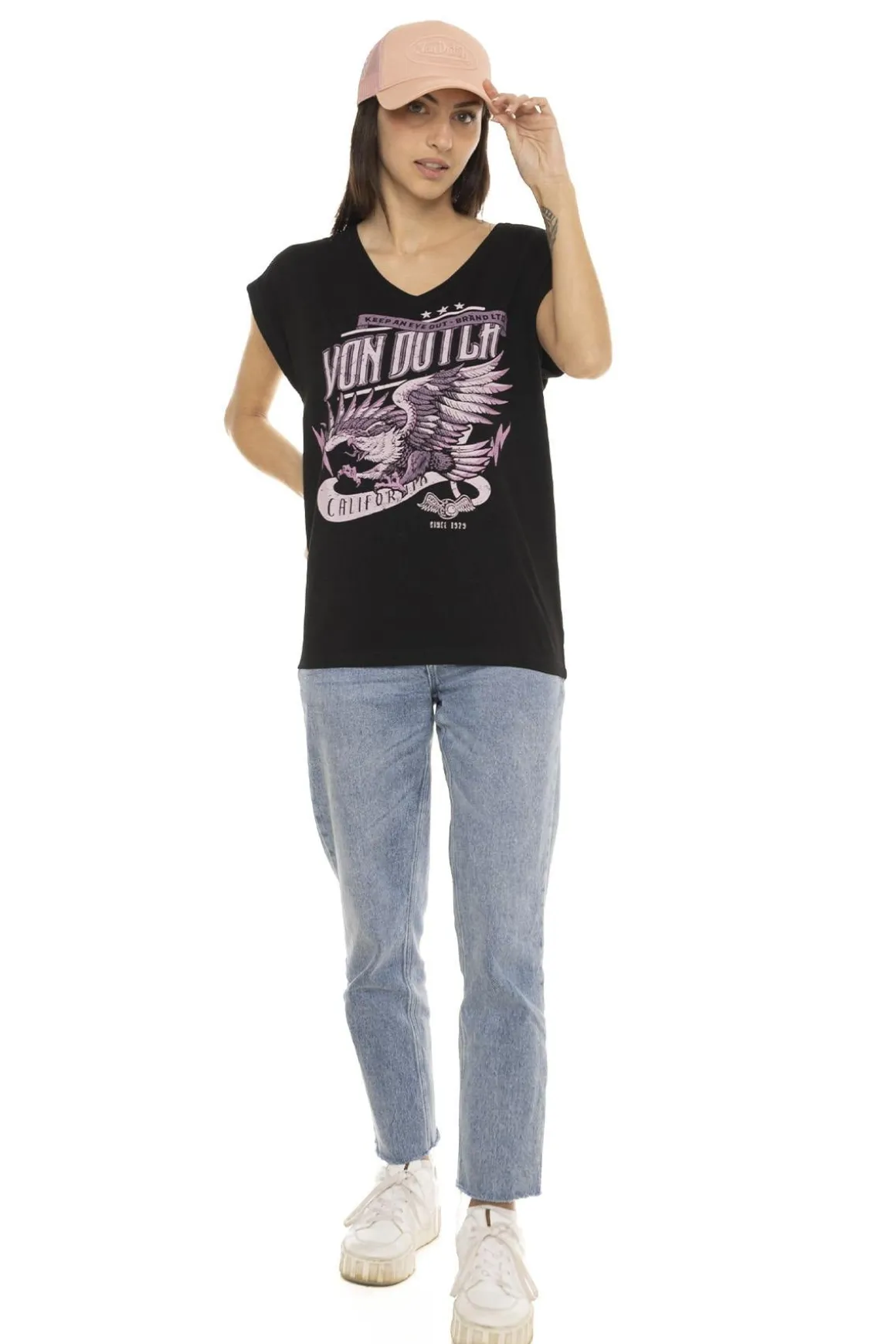 Tee Shirt Femme Von Dutch Tee Shirt Ame B