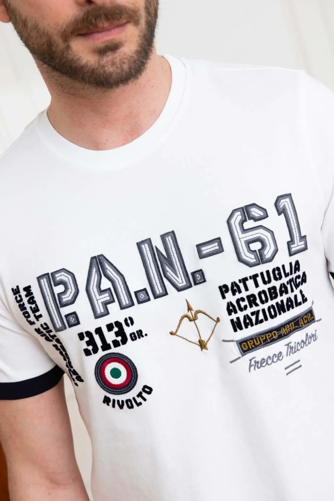 Tee Shirt Homme Aeronautica Militare 231Ts2071J589 73062 Off White