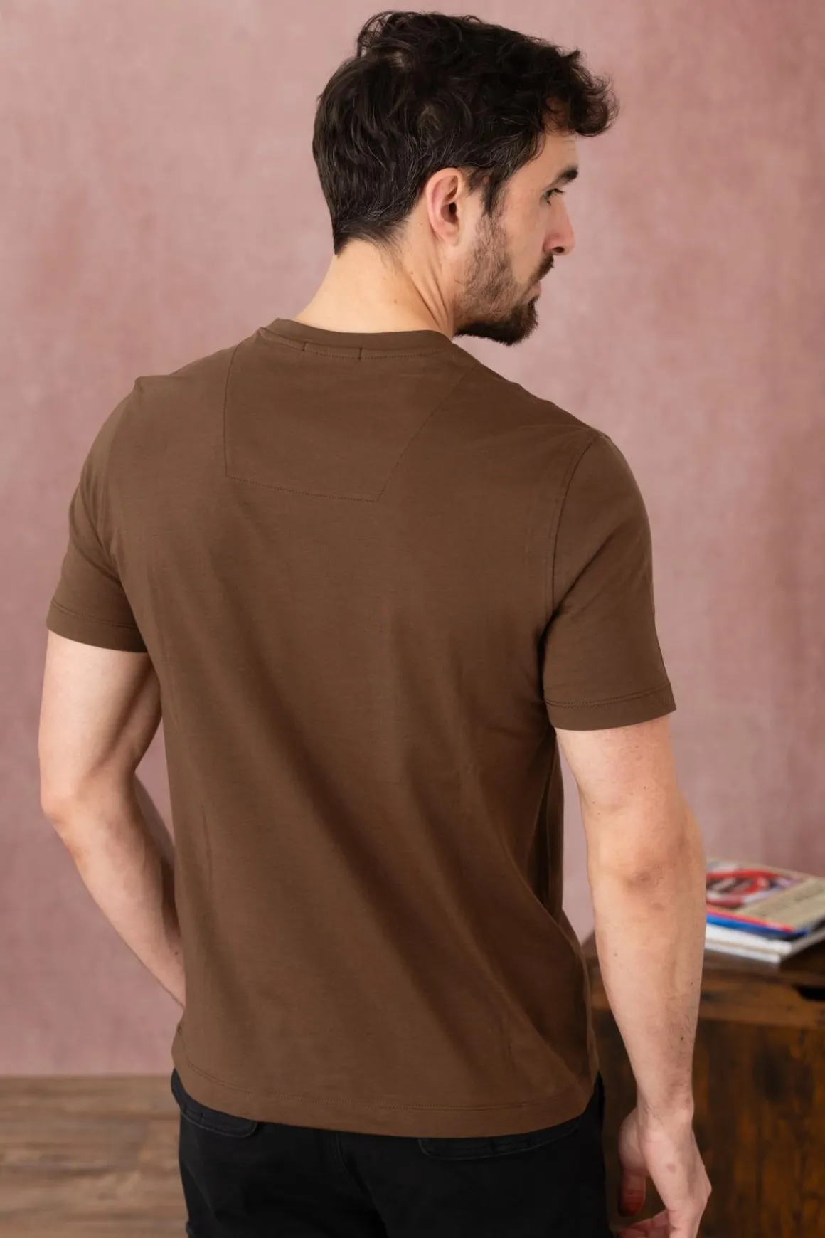 Tee Shirt Homme Aeronautica Militare Ts2062J592 57545 Chocolate
