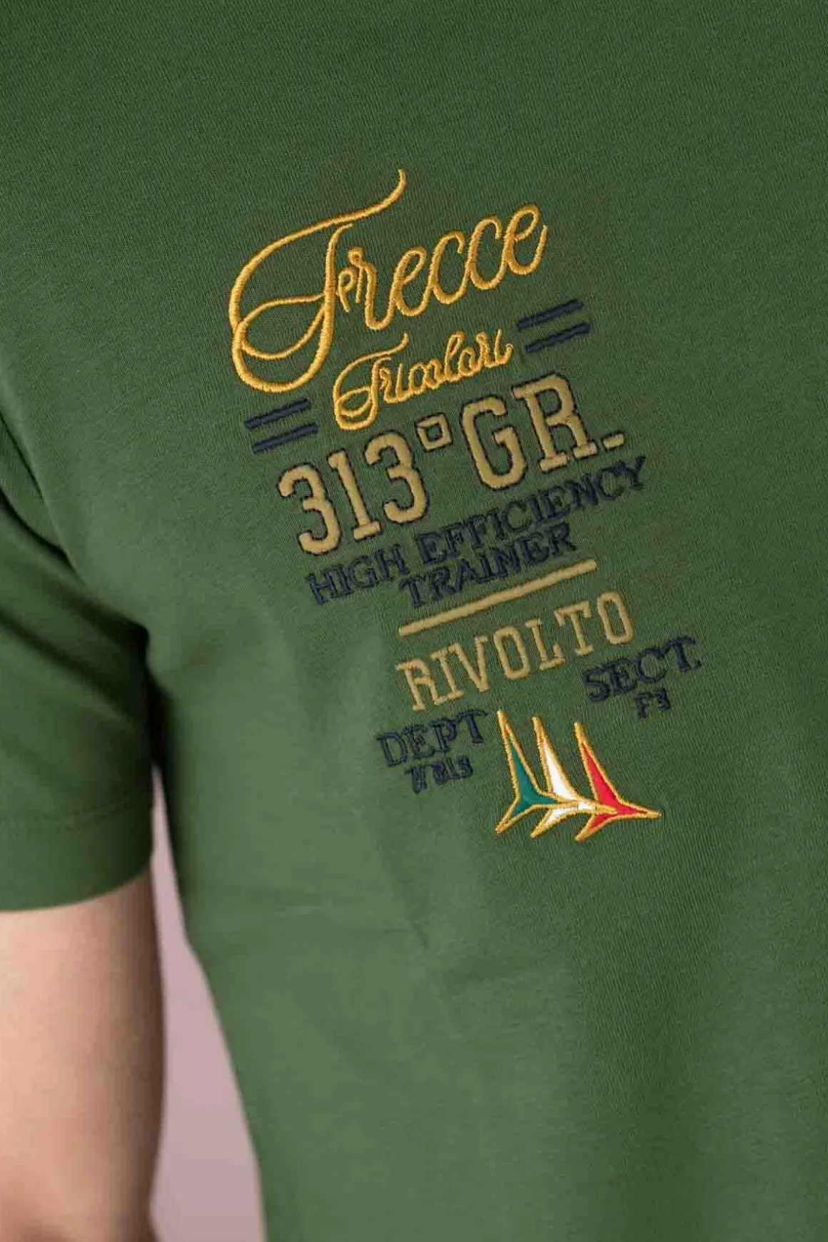 Tee Shirt Homme Aeronautica Militare Ts2226J635 39306 Seaweed Green