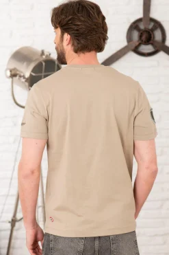 Tee Shirt Homme Aeronautica Militare Ts2411J634 57591 Dune Beige