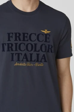 Tee Shirt Homme Aeronautica Militare Ts2404J596 08184 Blu Navy
