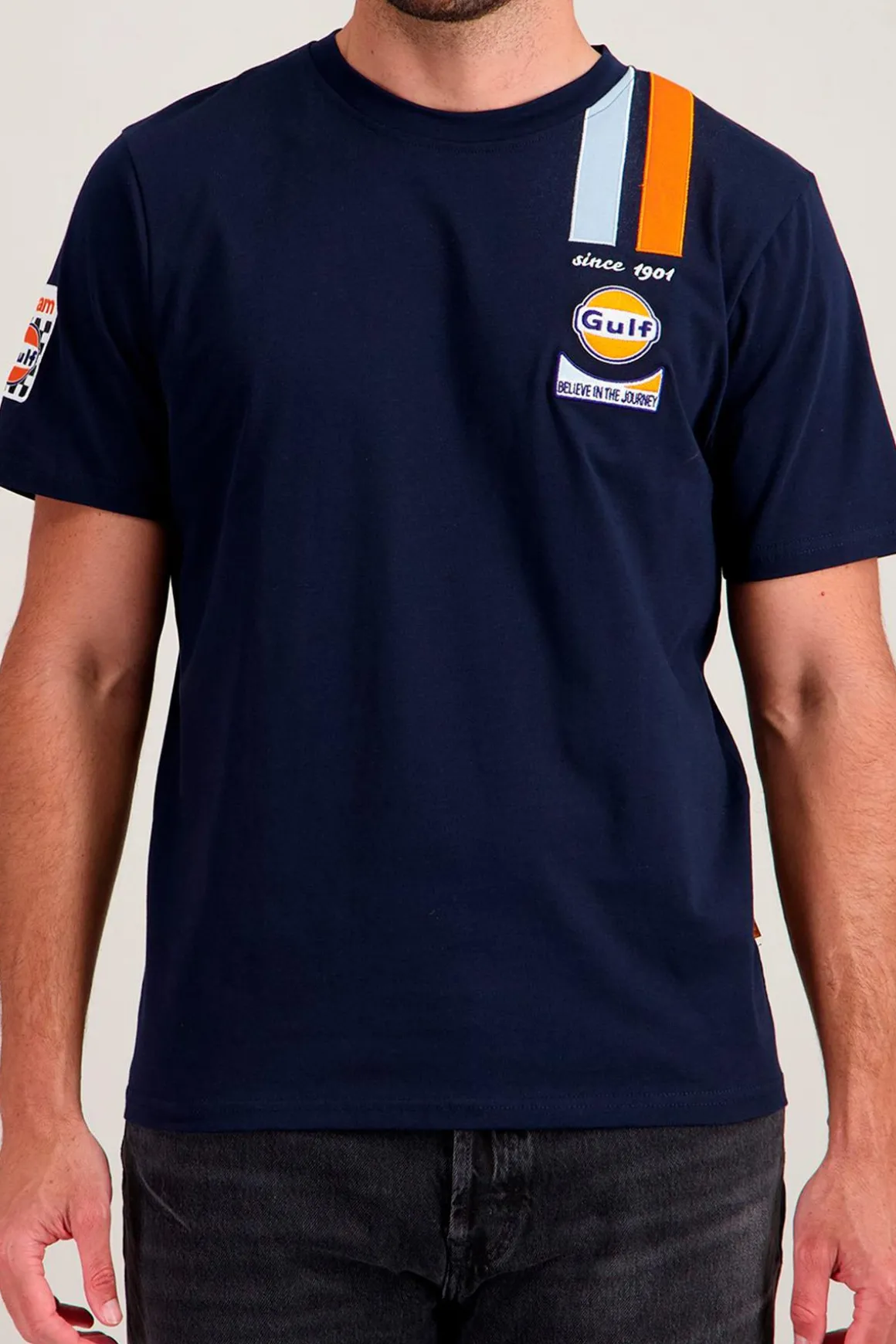 Tee Shirt Homme Gulf Tee Shirt Gulf Tsm03-100 Navy