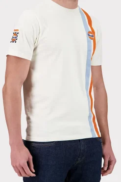 Tee Shirt Homme Gulf Tee Shirt Tsm03-003 Ecru