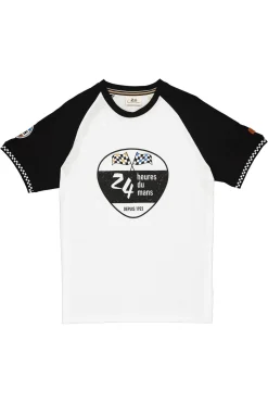 Tee Shirt Homme 24H Le Mans Tee Shirt Tsm11-055 Ecru/Noir